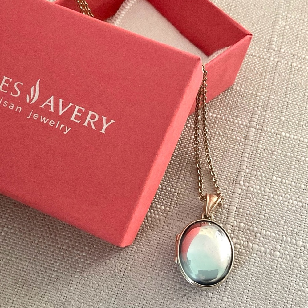 James Avery Retired Gold and Sterling Silver Locket